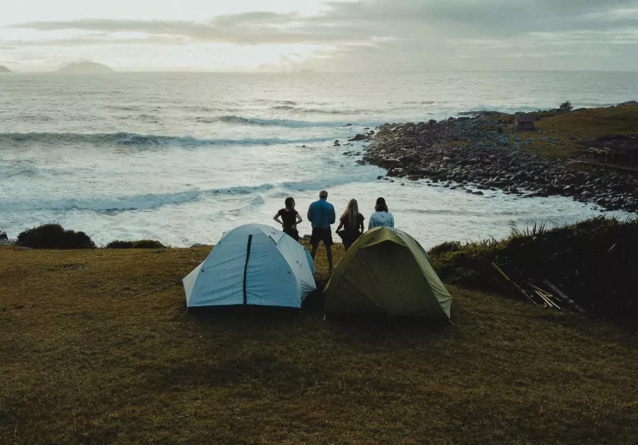 camping with group